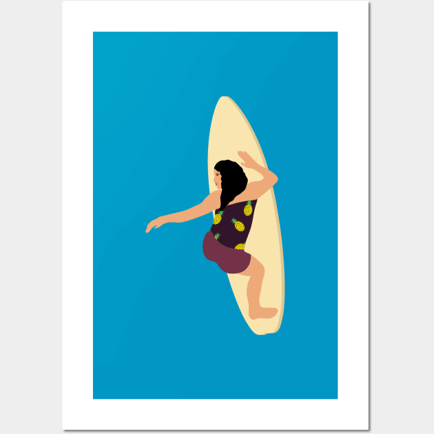 Surfing girl 2 Wall Art by grafart